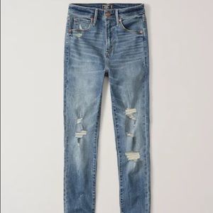 Abercrombie high waisted super skinny jeans